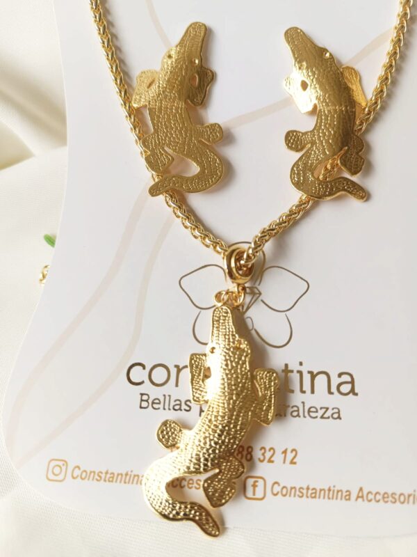 Set Cocodrilo Bronce