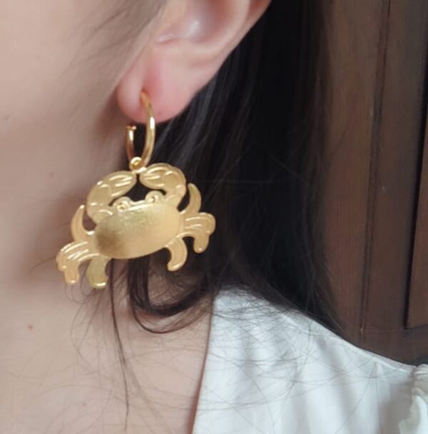 Aretes Cangrejo Bronce